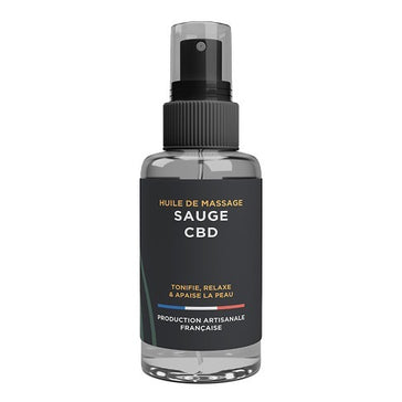 Huile de massage Sauge CBD - Cette Bonne Détente ! Le Chanvre par Excellence