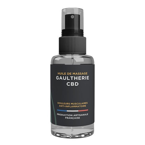 Huile de massage Gaultérie CBD - Cette Bonne Détente ! Le Chanvre par Excellence