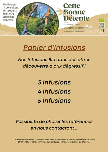 Panier d'Infusions - Cette Bonne Détente ! Le Chanvre par Excellence